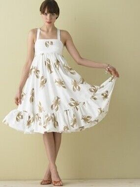 Womens J. Crew Collection Talitha Lobster Print Dress, Sz 2